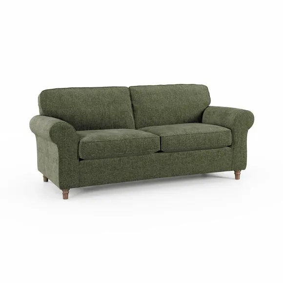 Flori Chenille Soft Texture 3 Seater Sofa 6