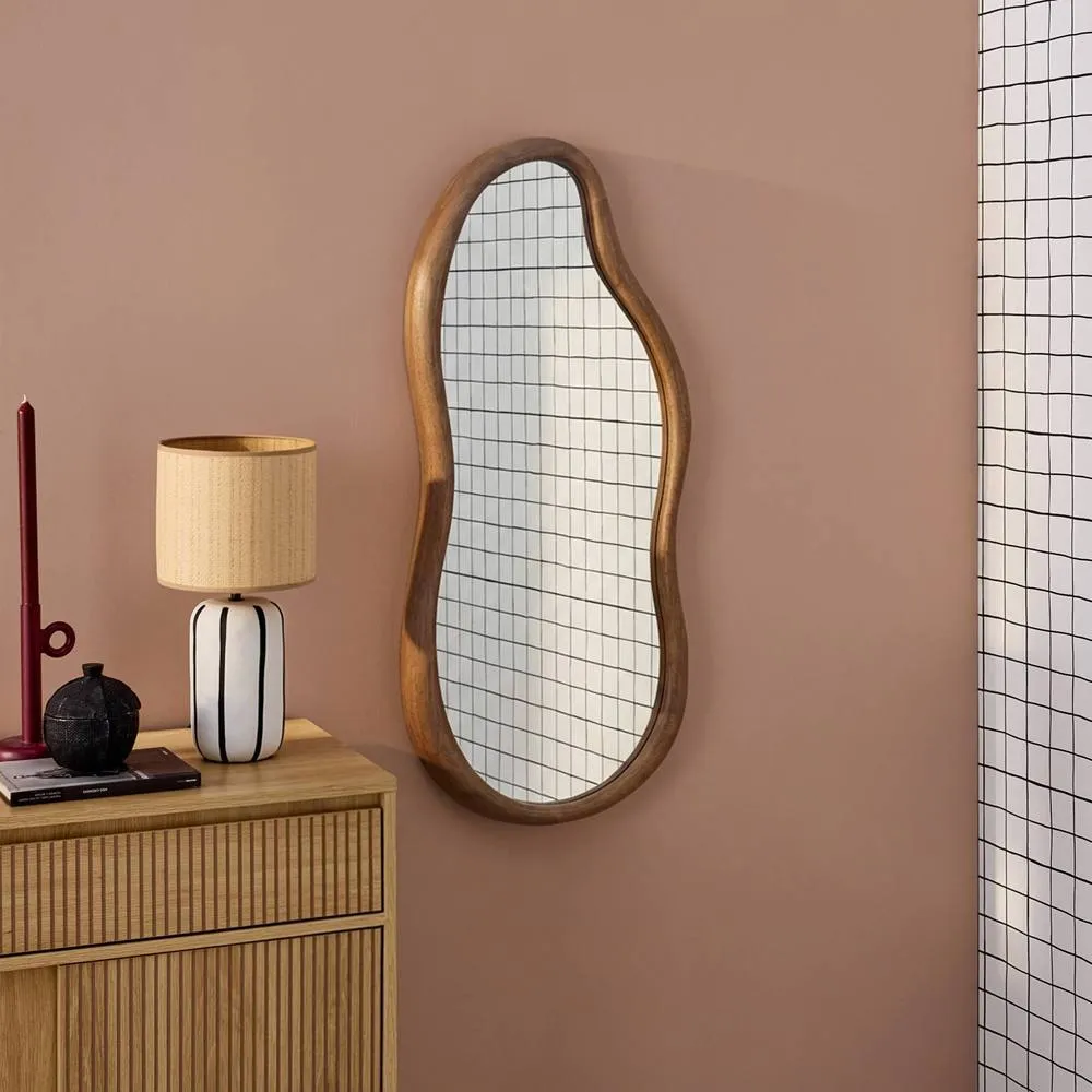 sweeek Wooden mirror in Dark Brown 3