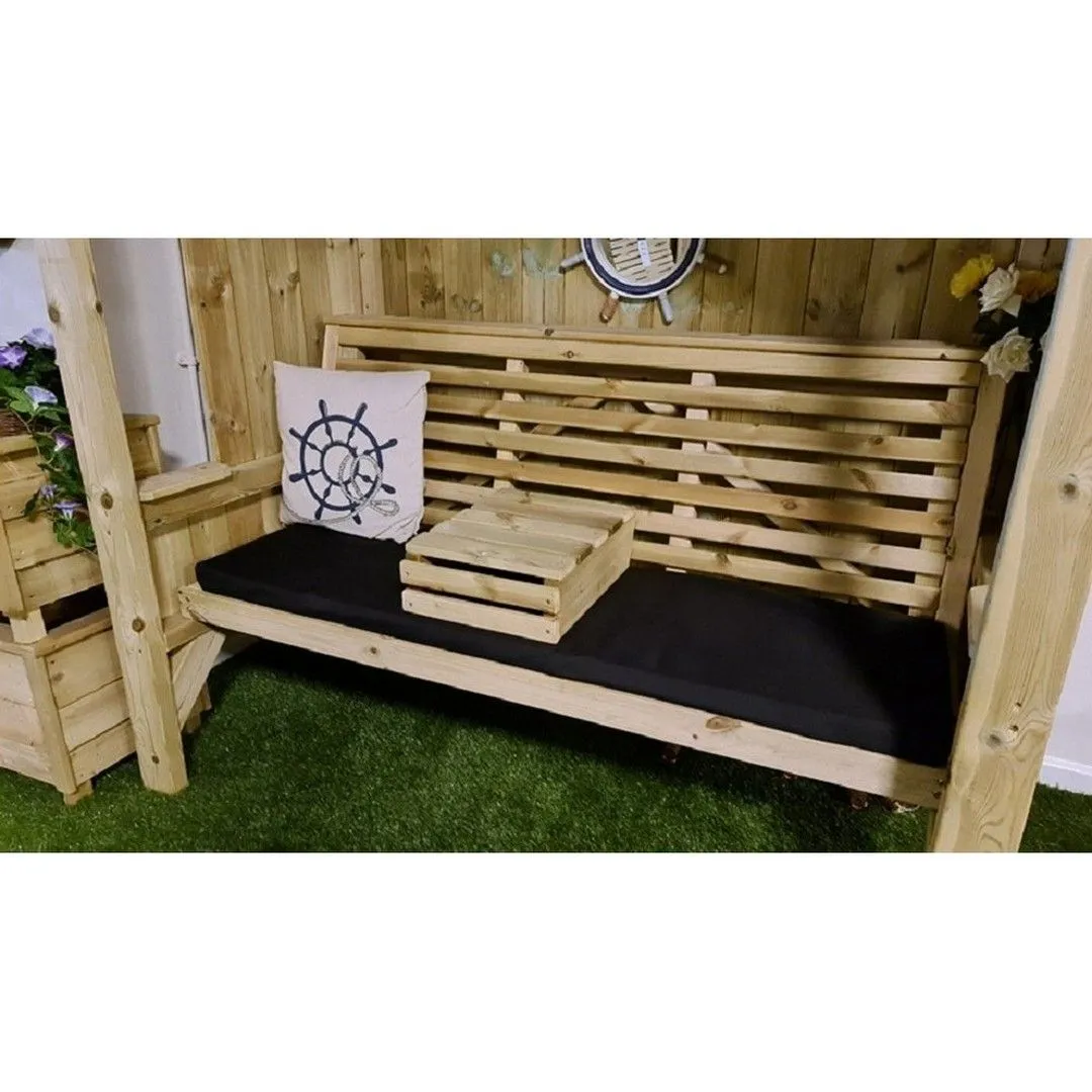 Churnet Valley Garden Furniture Ltd Garden Console Table - Timber - L36 x W30 x H14 cm - Fully Assembled in Brown
