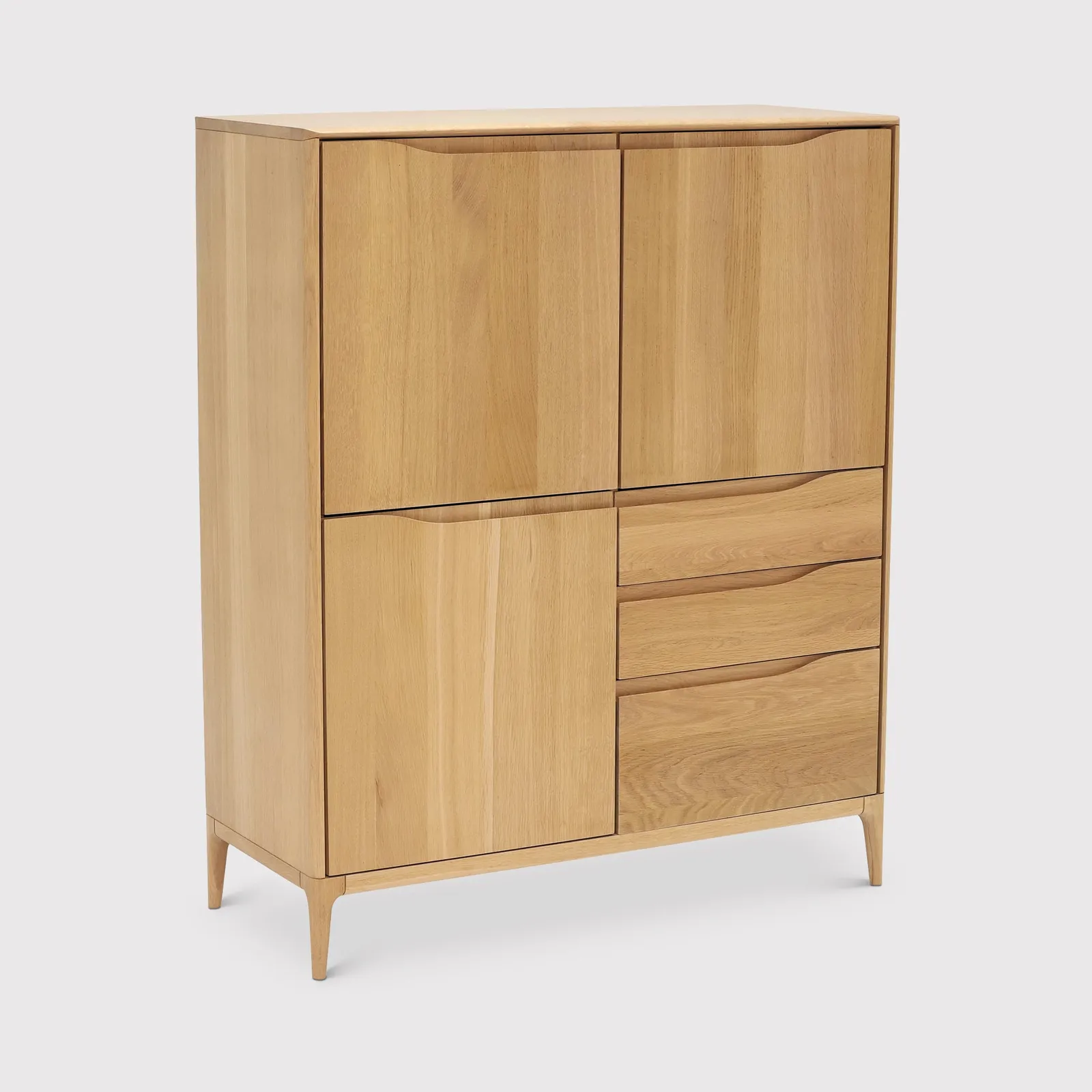 Ercol Romana Highboard, Neutral Oak | Barker & Stonehouse