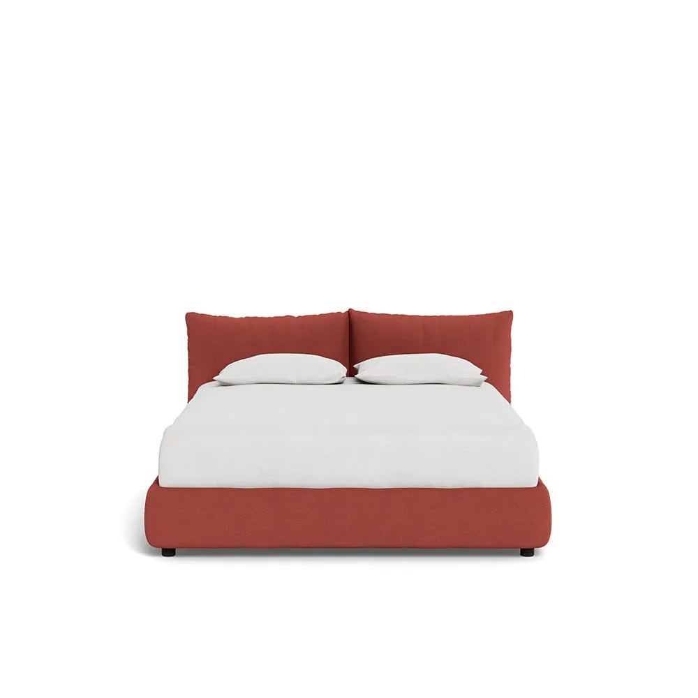 Heal's Pillow Bed King Tundra Texture Rust 1