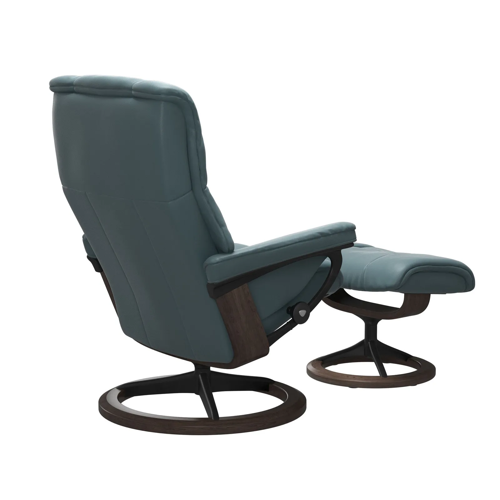 Stressless Mayfair Medium Signature Recliner Chair & Footstool Leather | Barker & Stonehouse 3