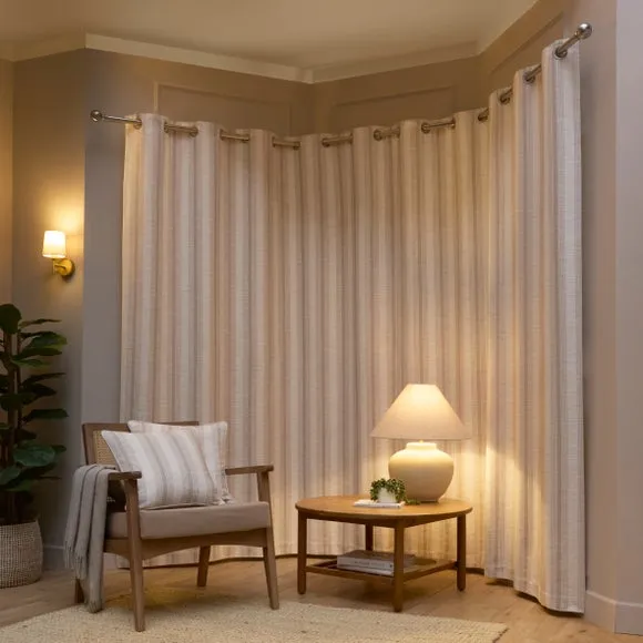 Salvage Stripe Eyelet Curtains 4