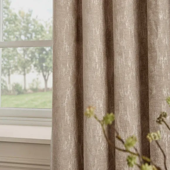 Paoletti Aurelio Chenille Eyelet Curtains 4
