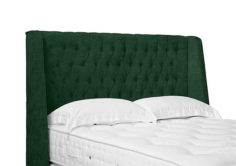 Artisan Collection Belgrave High Floor Standing Headboard - Double - Tormaline Green