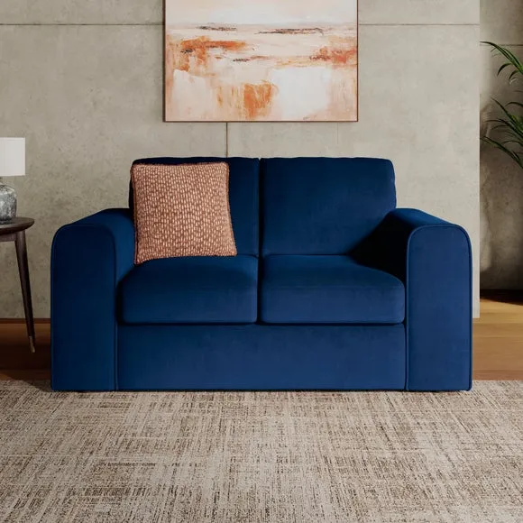 Abel Matte Velvet 2 Seater Sofa 1