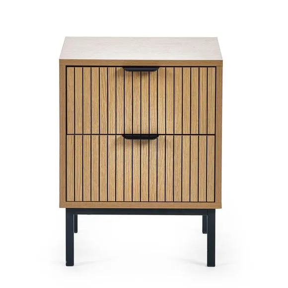 Sia 2 Drawer Bedside Table 4