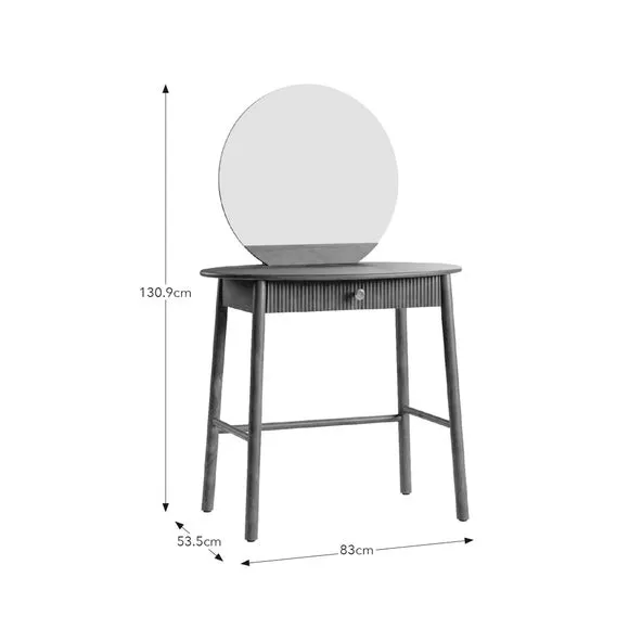 Jorja 1 Drawer Compact Dressing Table with Mirror 5