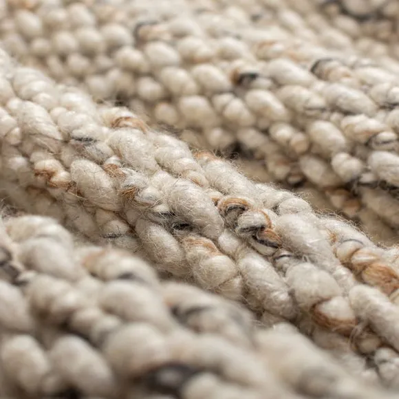 Flecked Braided Wool Rug 2