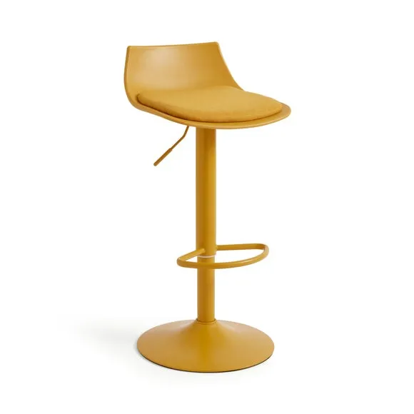 Dallis Height Adjustable Barstool, Fabric 5
