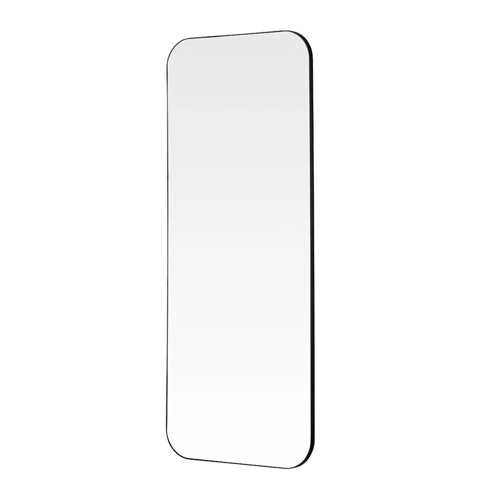 Yearn Mirrors Large Full Length Black Radius Corner Mirror 150x60cm 2