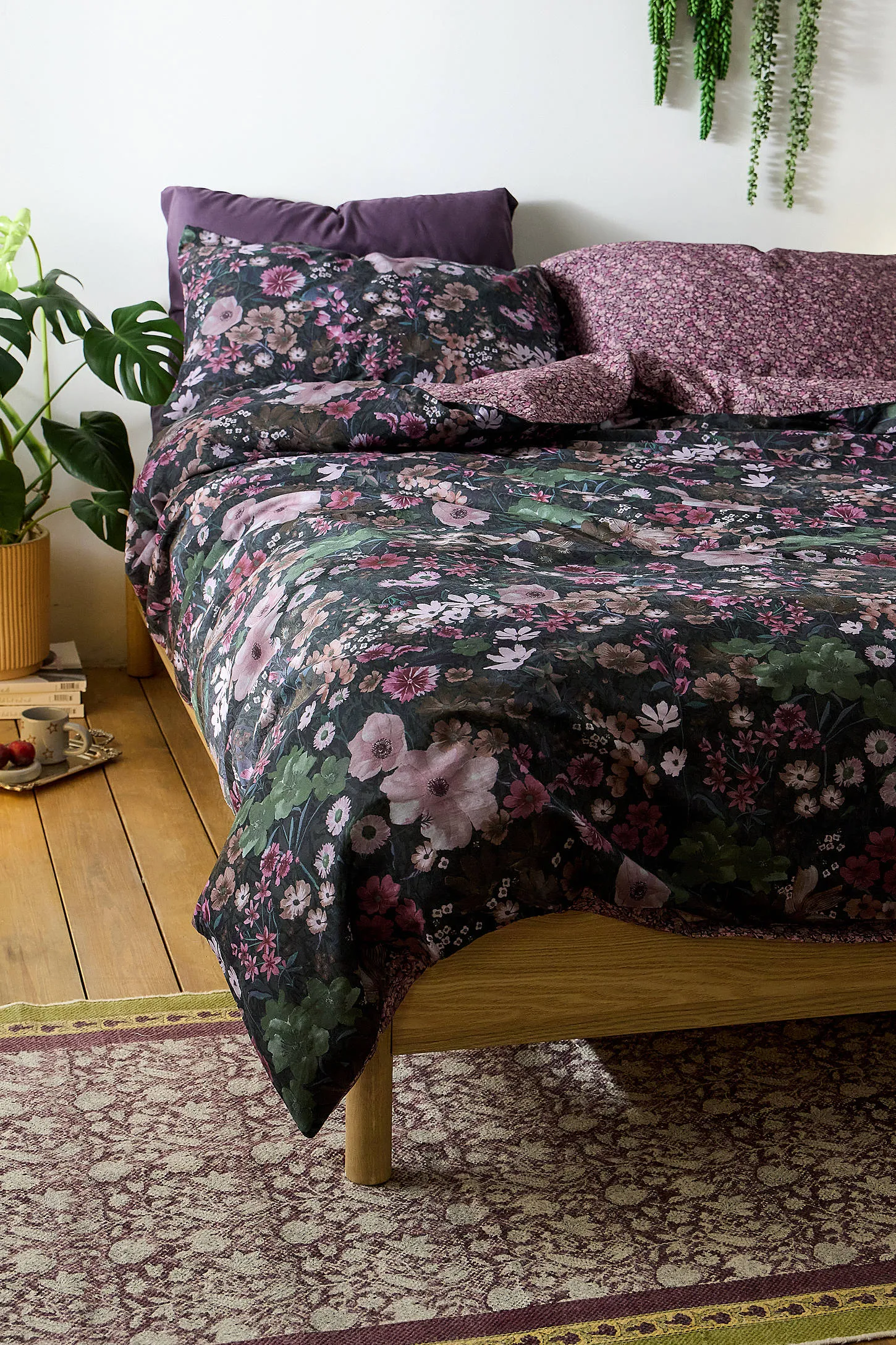 Purple Marti Floral Duvet Set - Purple Single 3