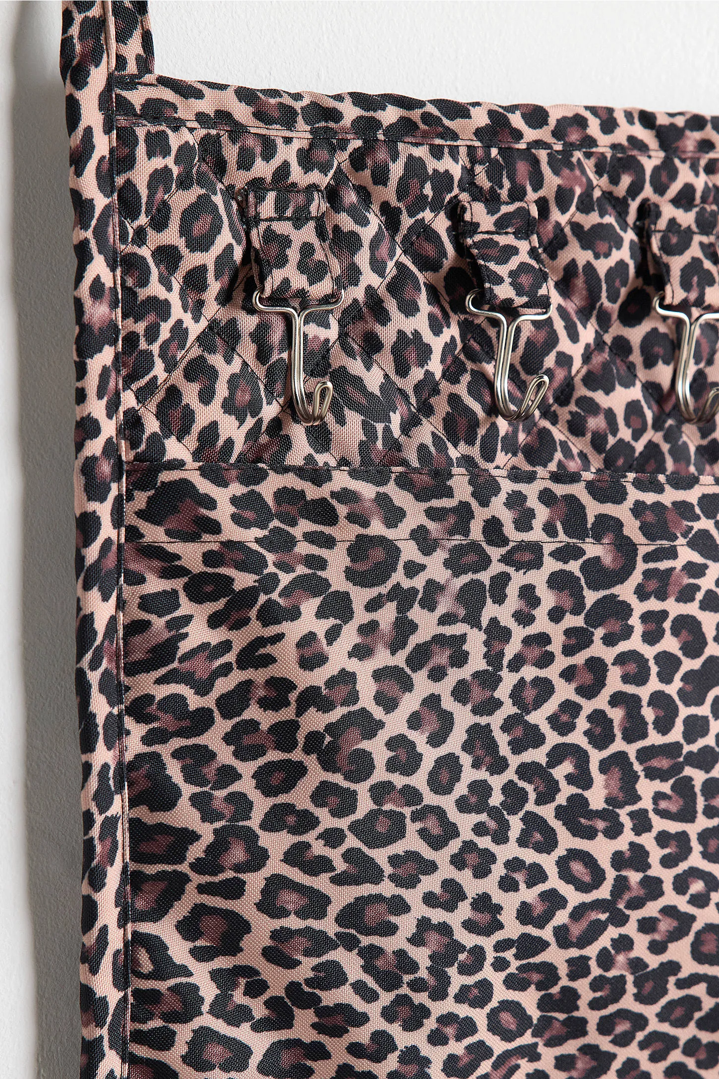 Leopard Print Entryway Hanging Storage - Brown 3