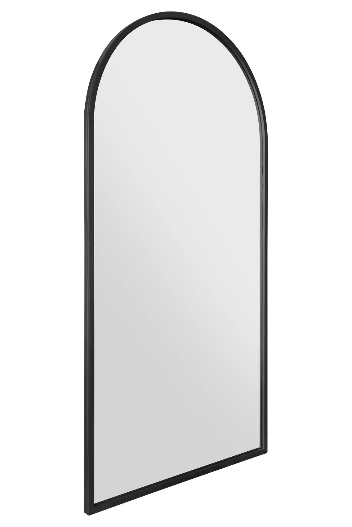 MirrorOutlet Black Metal Framed Arched Garden Wall Mirror 63" X 31" (160CM X 80CM) 6