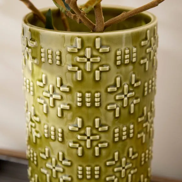 Salvage Yard Blanket Embossed Vase 2