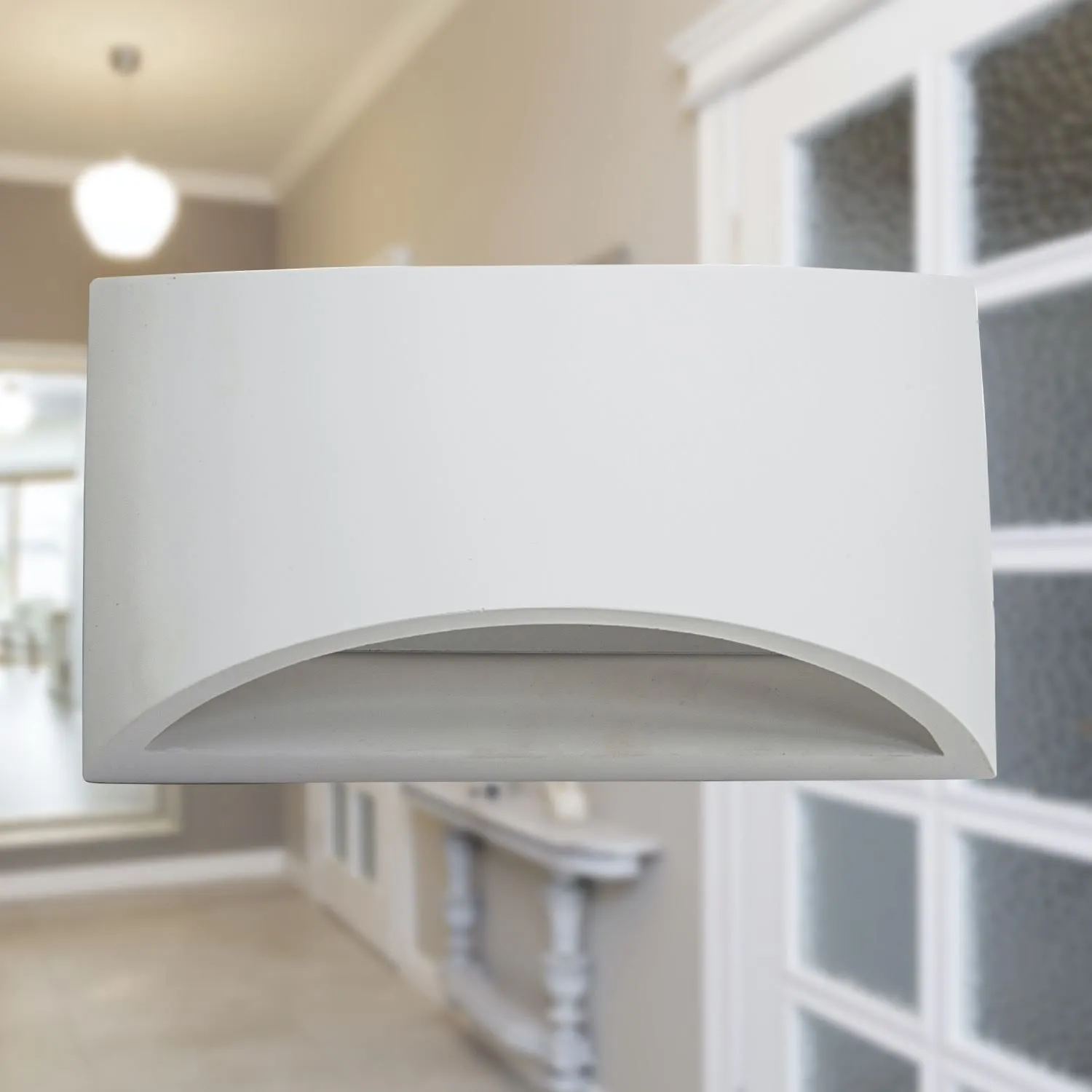 First Choice Lighting Marmo - White G9 Plaster Wall Light 6