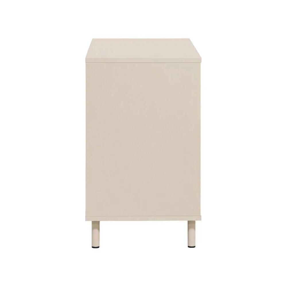 sweeek Chest of 3 drawers wood decor & metal in Beige 5
