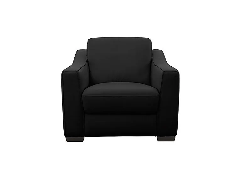 Optimus Leather Armchair - Classic Black