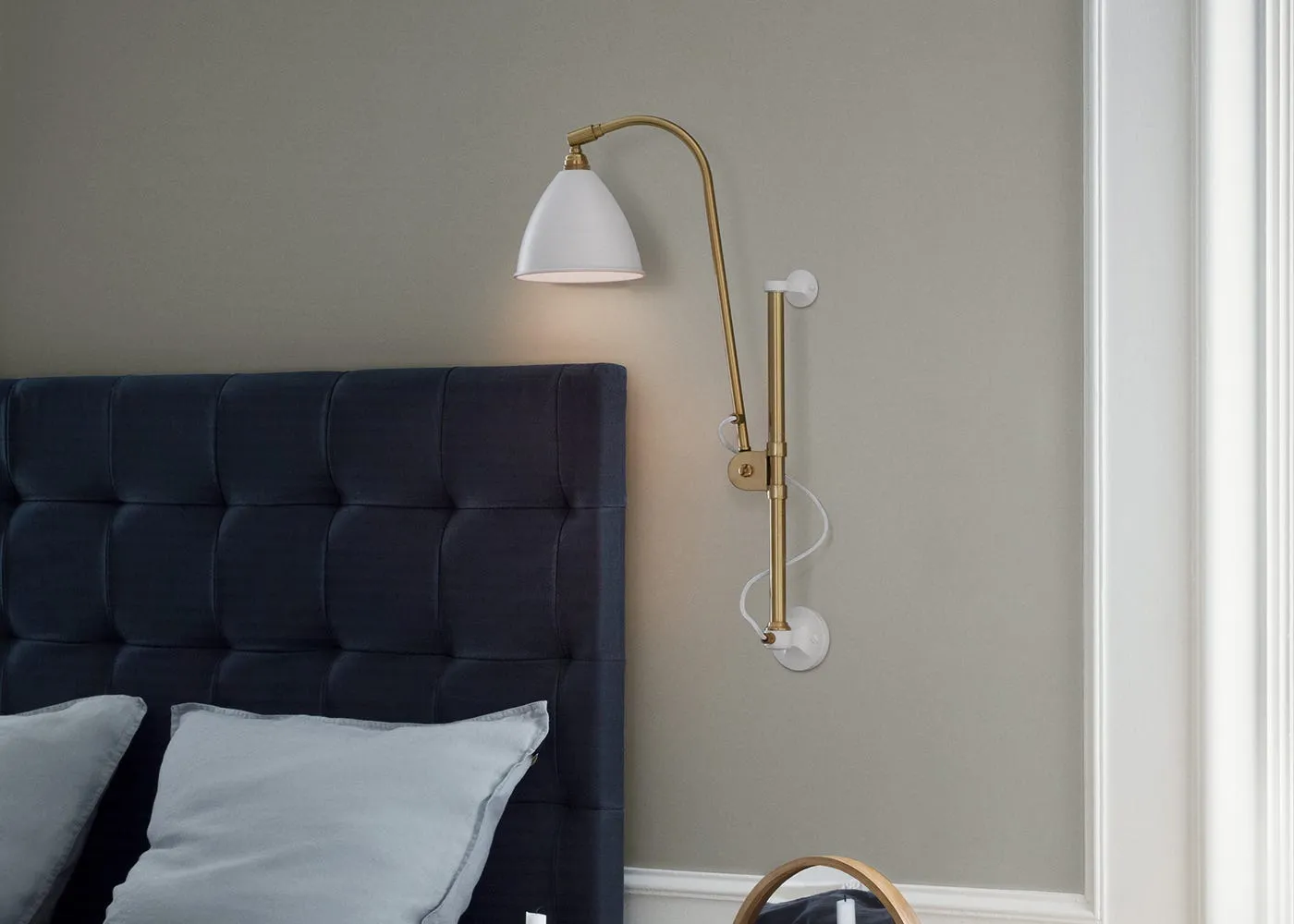 Gubi Bestlite BL5 Wall Lamp Brass Base Bone China Shade 3