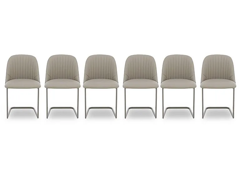 Ivy Set of 6 Cantilever Dining Chairs