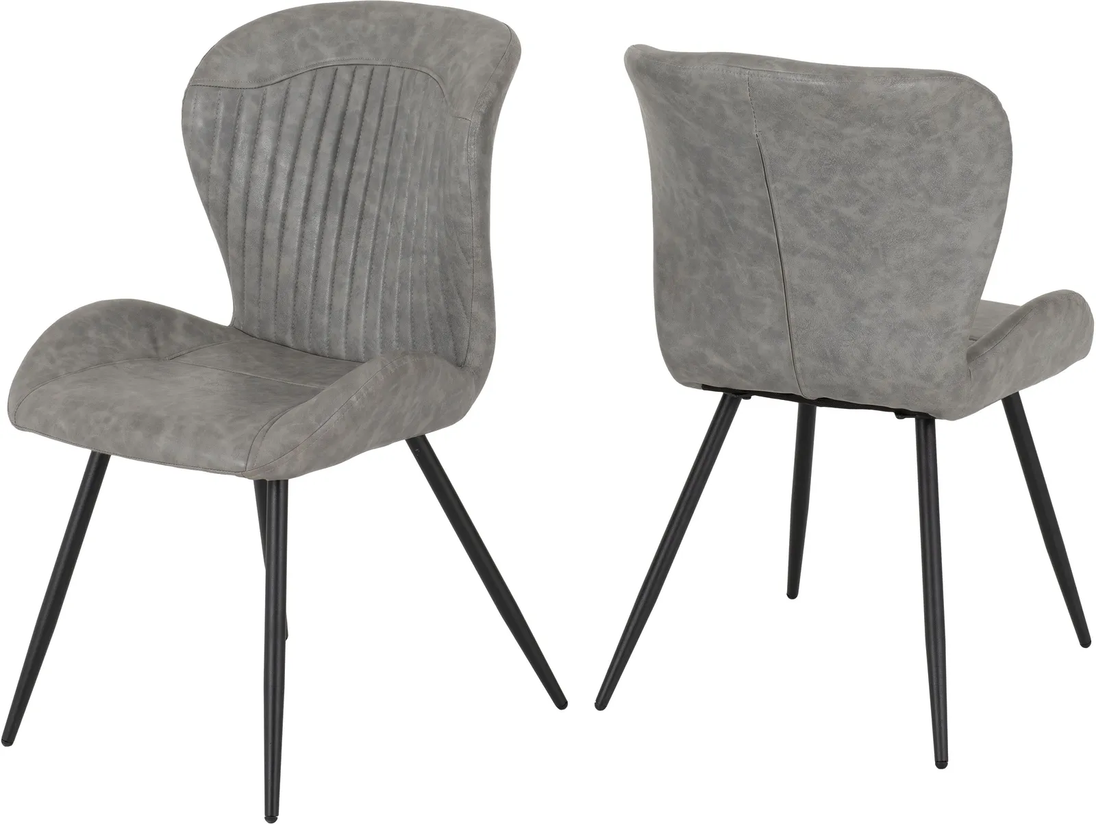 Seconique Quebec Chair( Set Of 4 ) in Charcoal 4