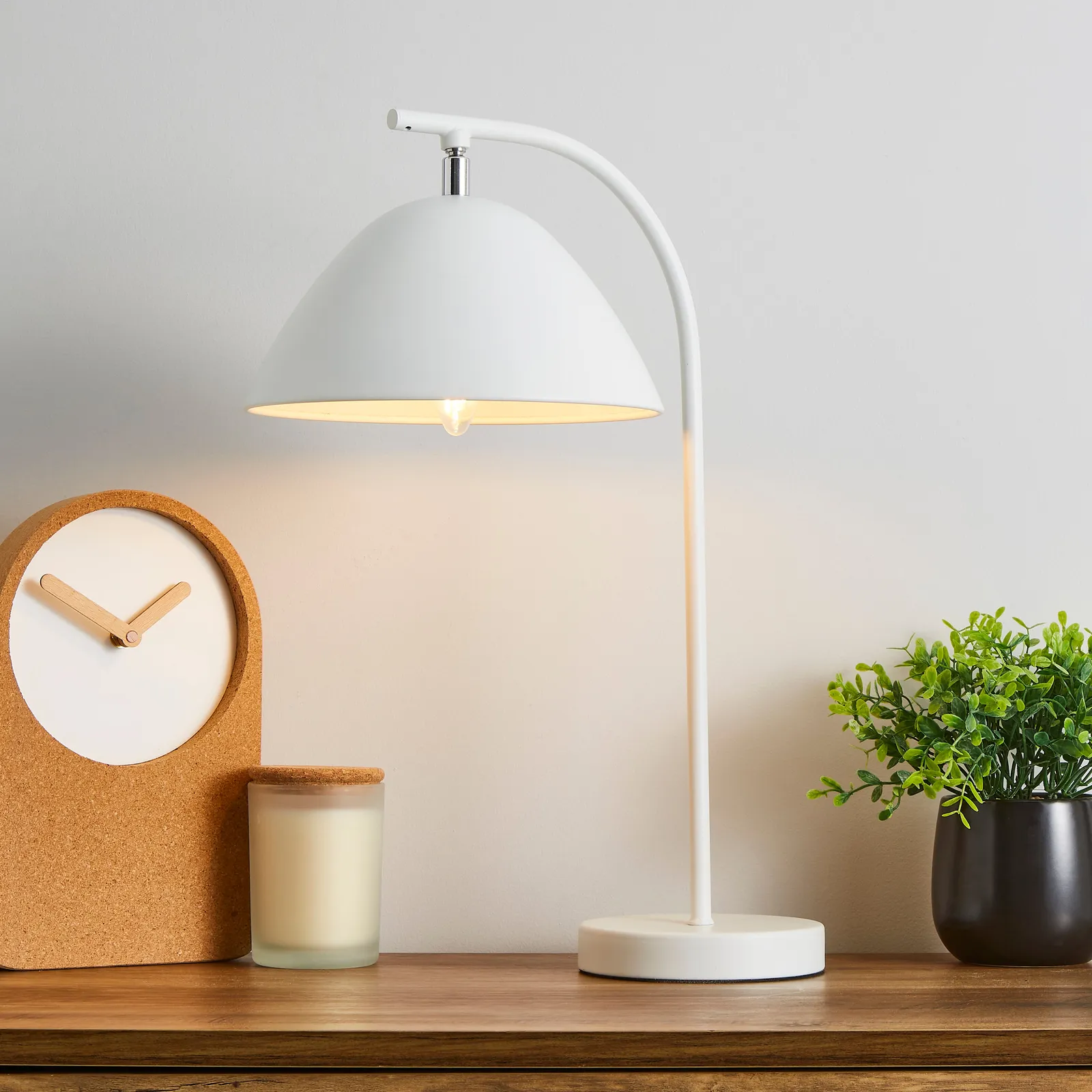 Donia Table Lamp White