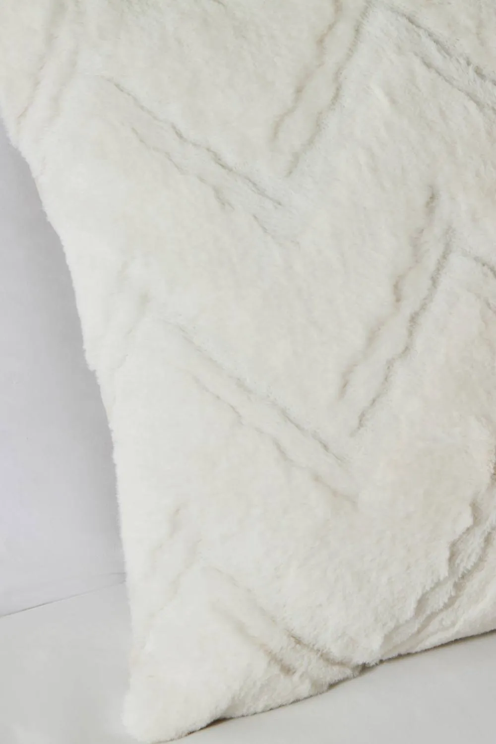 BHS Cheveron Cushion in Cream 2