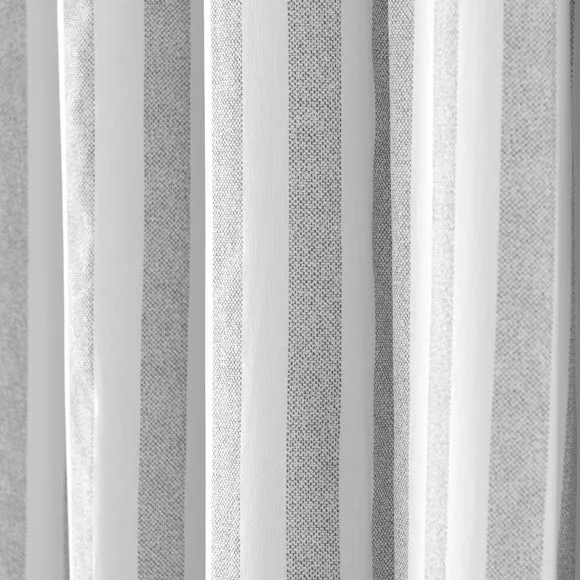 Durham Textured Stripe 100% Cotton Tab Top Curtains 3