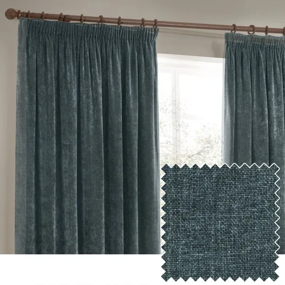 Yard Chenille Pencil Pleat Curtains 3