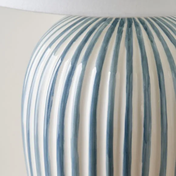 Pacific Lifestyle Cannes Striped Table Lamp 3