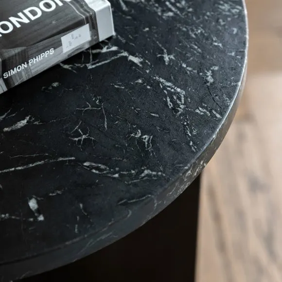 Amora Solid Marble Side Table 2