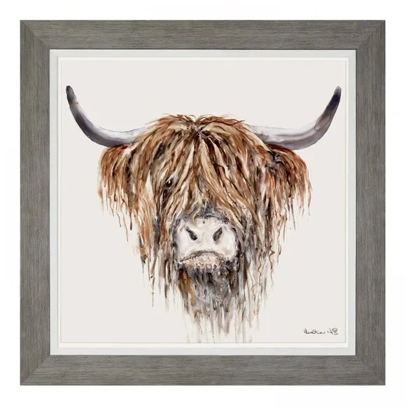 Cedar & Sage Freddie Highland Cow Framed Print 2