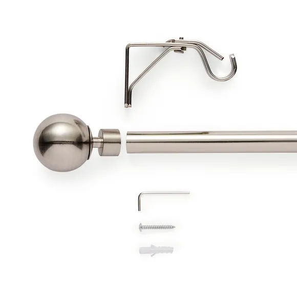 Bay Fixed Metal Eyelet Curtain Pole 2