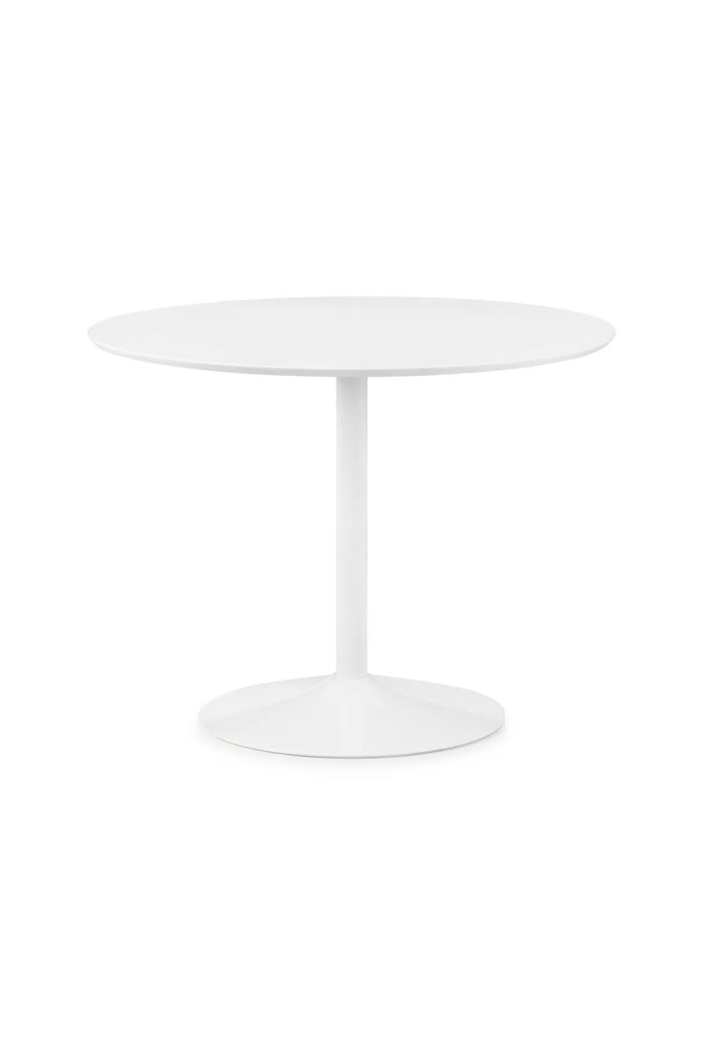 Julian Bowen Blanco Round Pedestal 4 Seater Dining Table in White 3