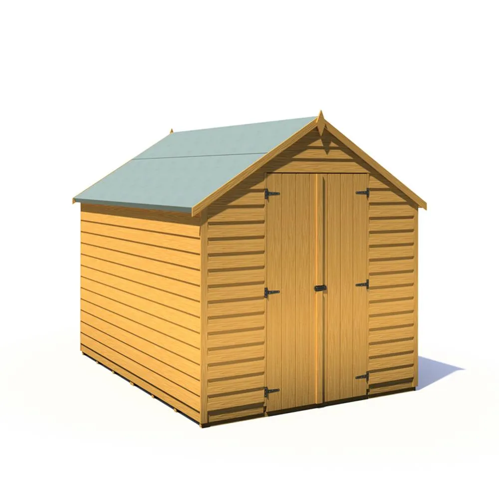 Shires Overlap 8 x 6 Double Door Value in Light Brown 4