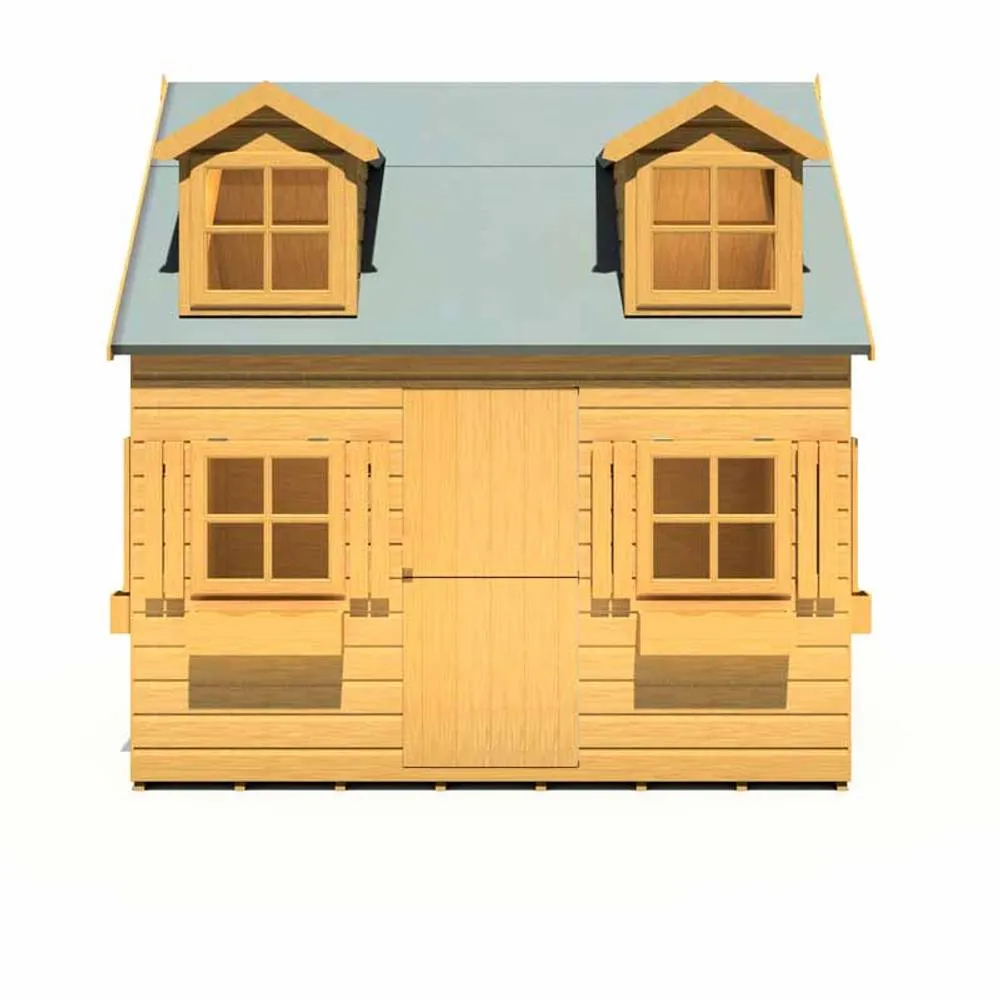 Shires Hatters House 8 x 6 Feet Little house - L250.4 x W198.6 x H249.6 cm in Light Brown