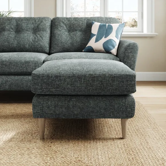 Sven Chunky Chenille Footstool 3
