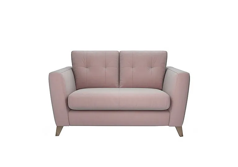 Hermione 2 Seater Fabric Sofa - Cotton Candy