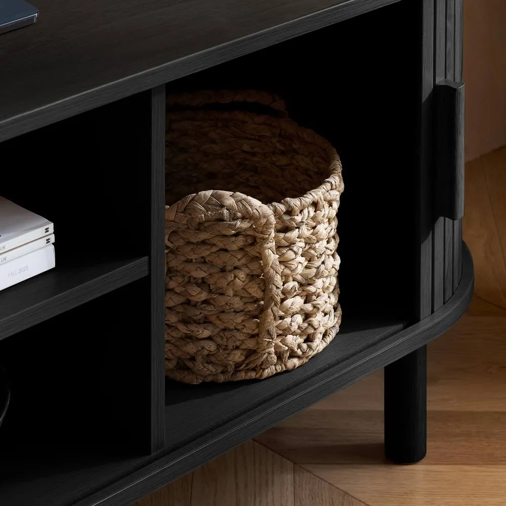 Birlea Axel Fluted TV Unit in Black 3