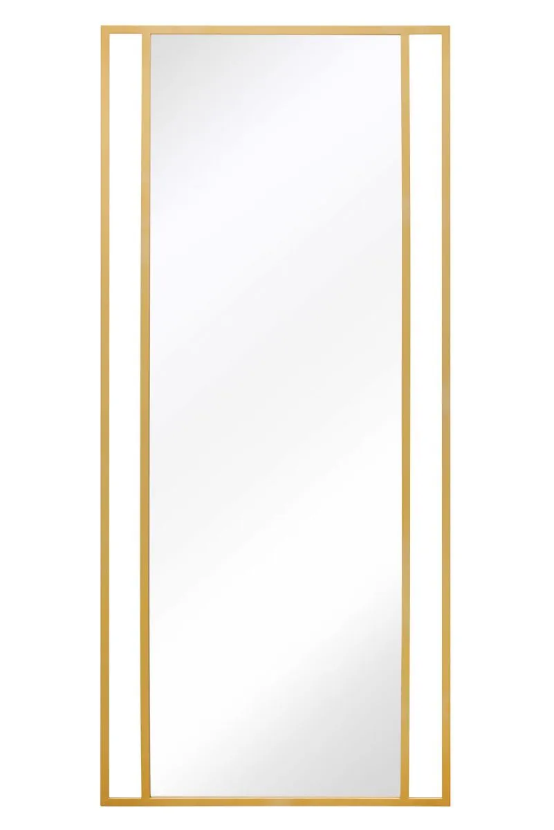 MirrorOutlet Gold Modern Wall & Leaner Mirror 71" X 31" (180 x 80CM) 3