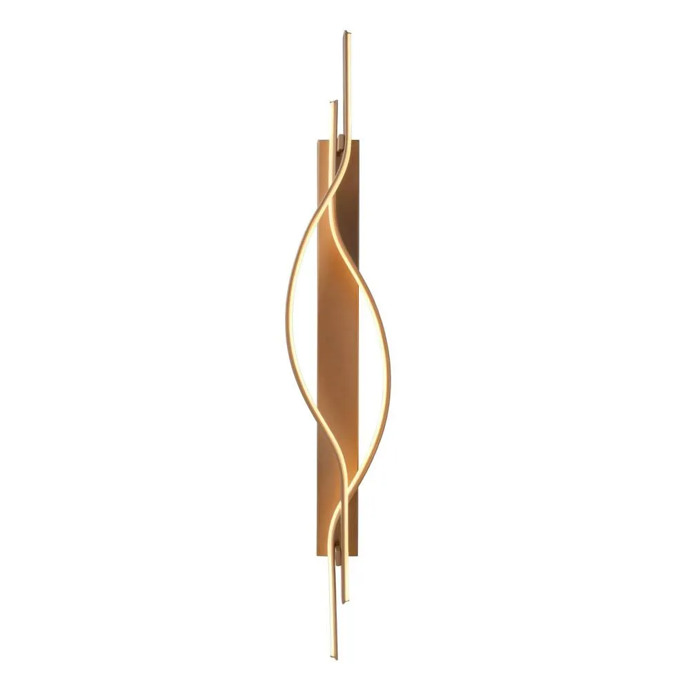 Netlighting Lucide LAMBADA Wall Lamp LED Dim. 1x20W 2700K Champagne Color in Beige