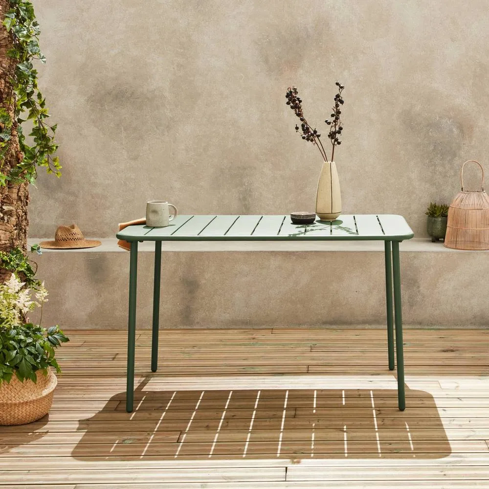 sweeek Metal garden table for 4 people in Green 3