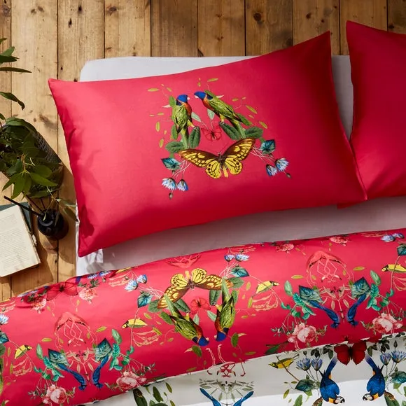 Tropical Kaleidoscope Cotton Duvet Cover & Pillowcase Set 2