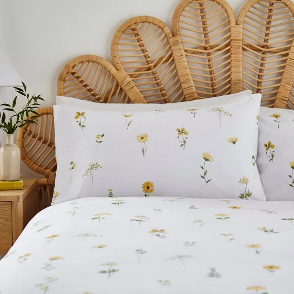 Pressed Floral 100% Cotton Duvet Cover & Pillowcase Set 2