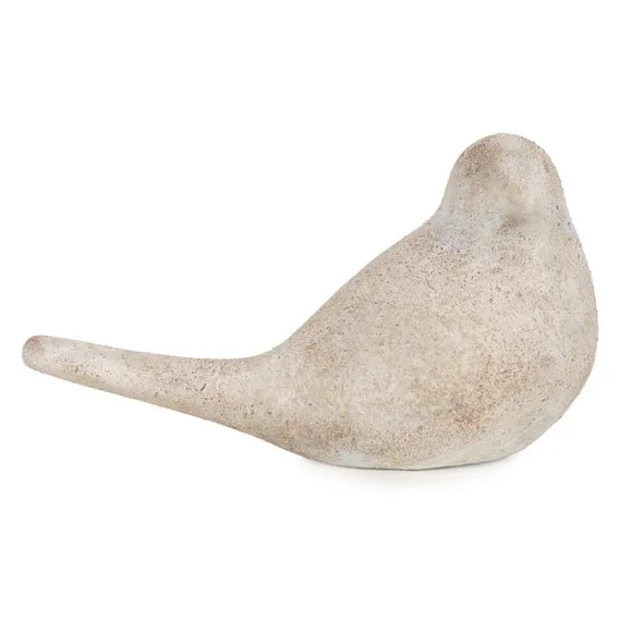 Stone Effect Perched Bird Ornament 2