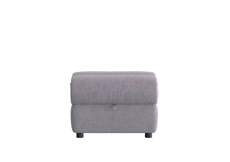 Link Fabric Footstool - R27 Pewter