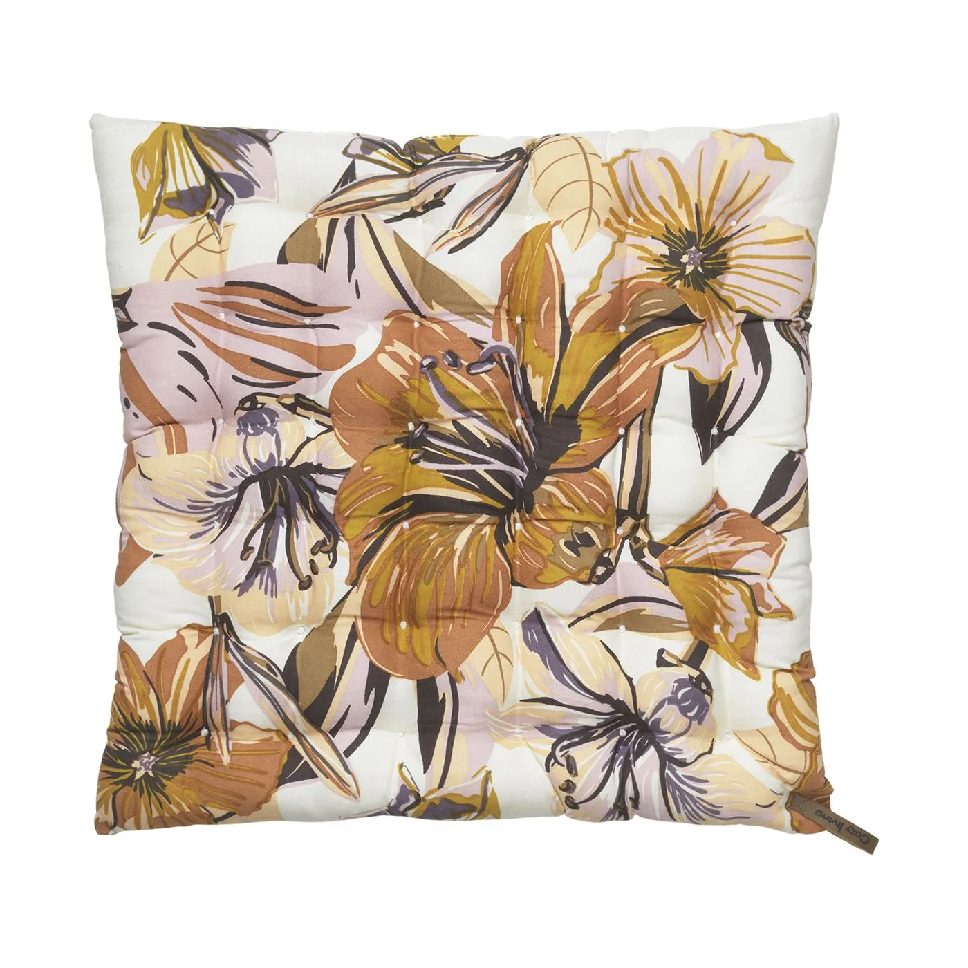 Floral Bright Cotton Seat Pad
