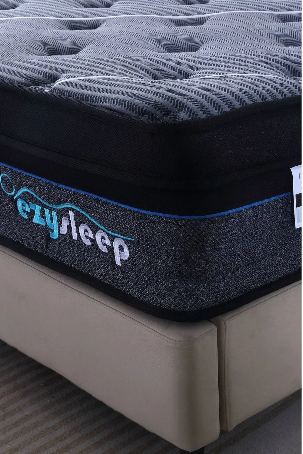 Ezysleep 30cm Graphite Spring Foam Mattress in Grey 4