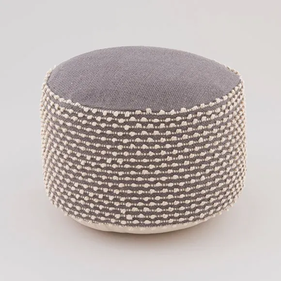 Jersey Bobble Round Pouffe 3