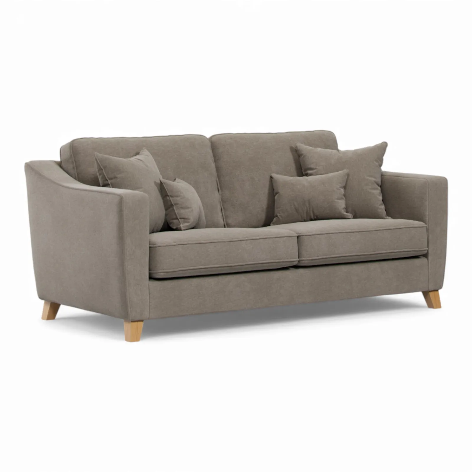 The Great Sofa Company Jackson 3 Seater Chenille Sofa in Light Brown 2